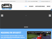 Tablet Screenshot of drycoskylights.com